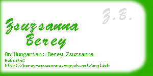 zsuzsanna berey business card